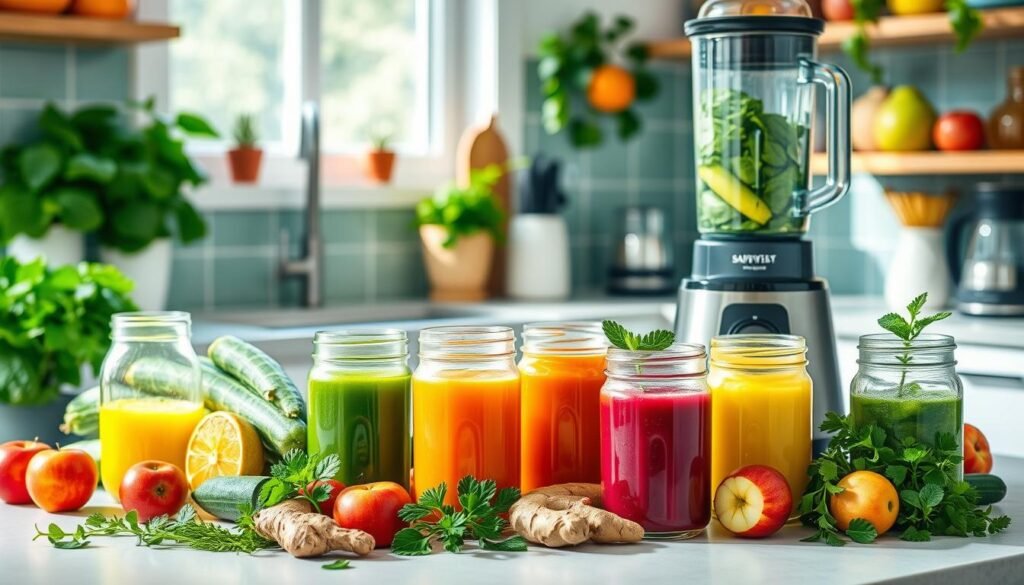 Preparo de sucos detox Preparo de sucos detox