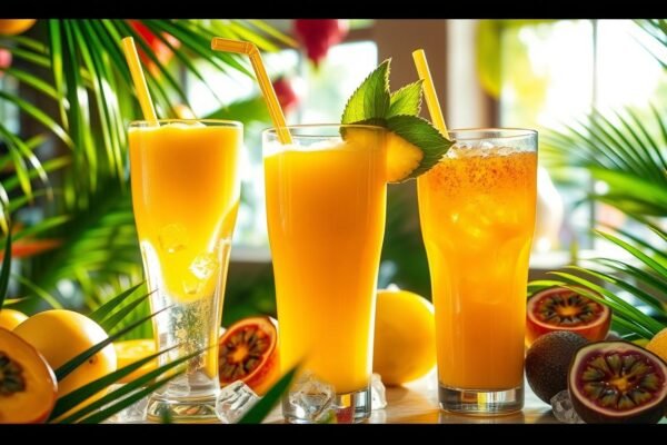 Receitas de sucos tropicais refrescantes