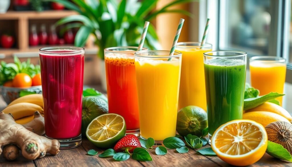 Sucos Detox com Gengibre Sucos Detox com Gengibre