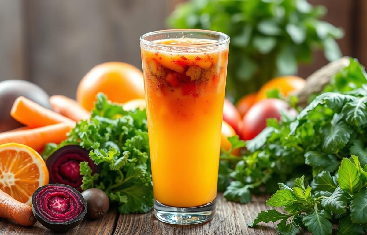 Sucos Regeneradores com Frutas e Vegetais