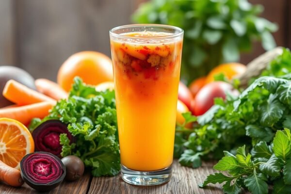 Sucos Regeneradores com Frutas e Vegetais
