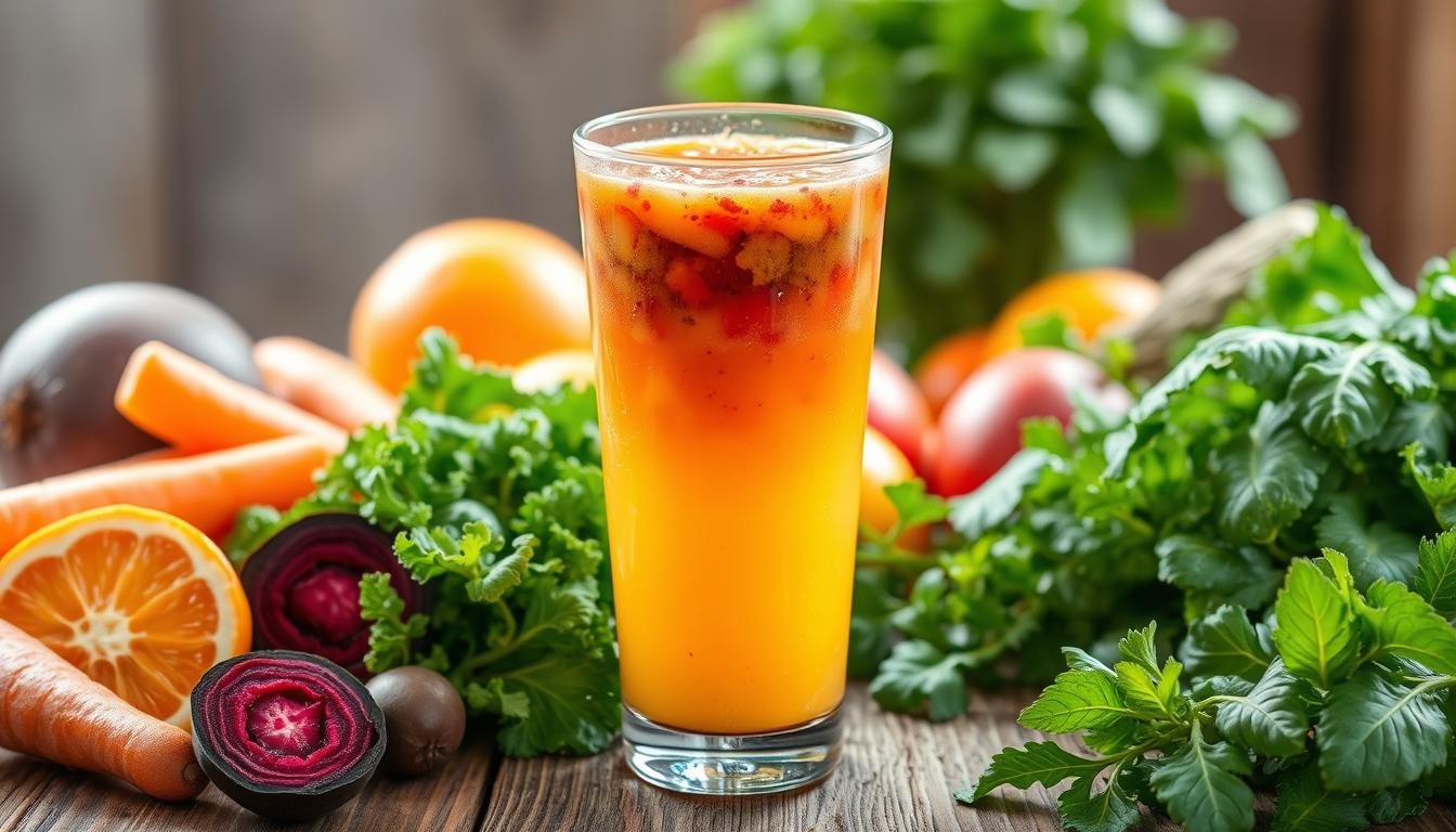 Sucos Regeneradores com Frutas e Vegetais