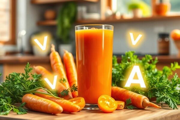 Benefícios do Suco de Cenoura Rico em Vitamina A