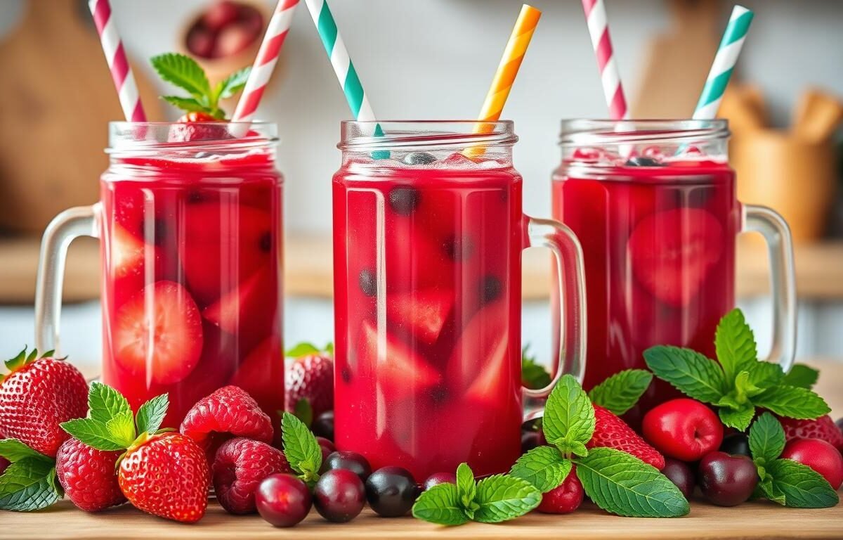 Receitas de Sucos Desintoxicantes com Frutas Vermelhas
