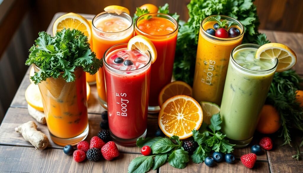 combinações de sucos