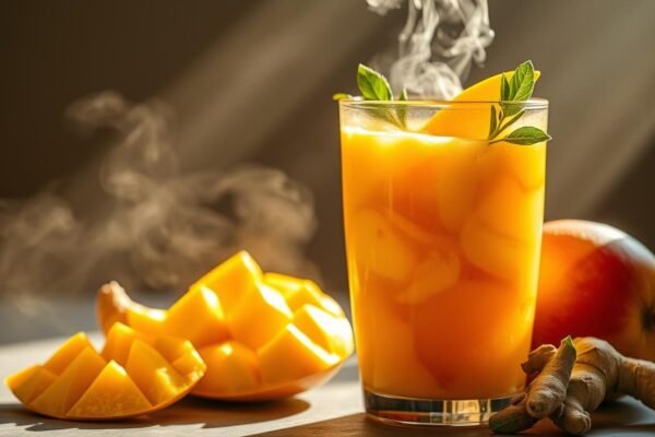 Suco de Manga com Gengibre