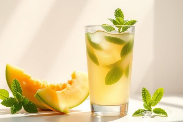 Suco de Melão com Hortelã