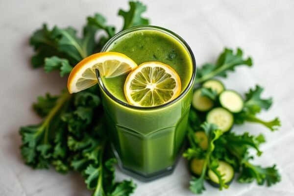 Como Preparar Sucos Verdes com Couve, Pepino e Limão