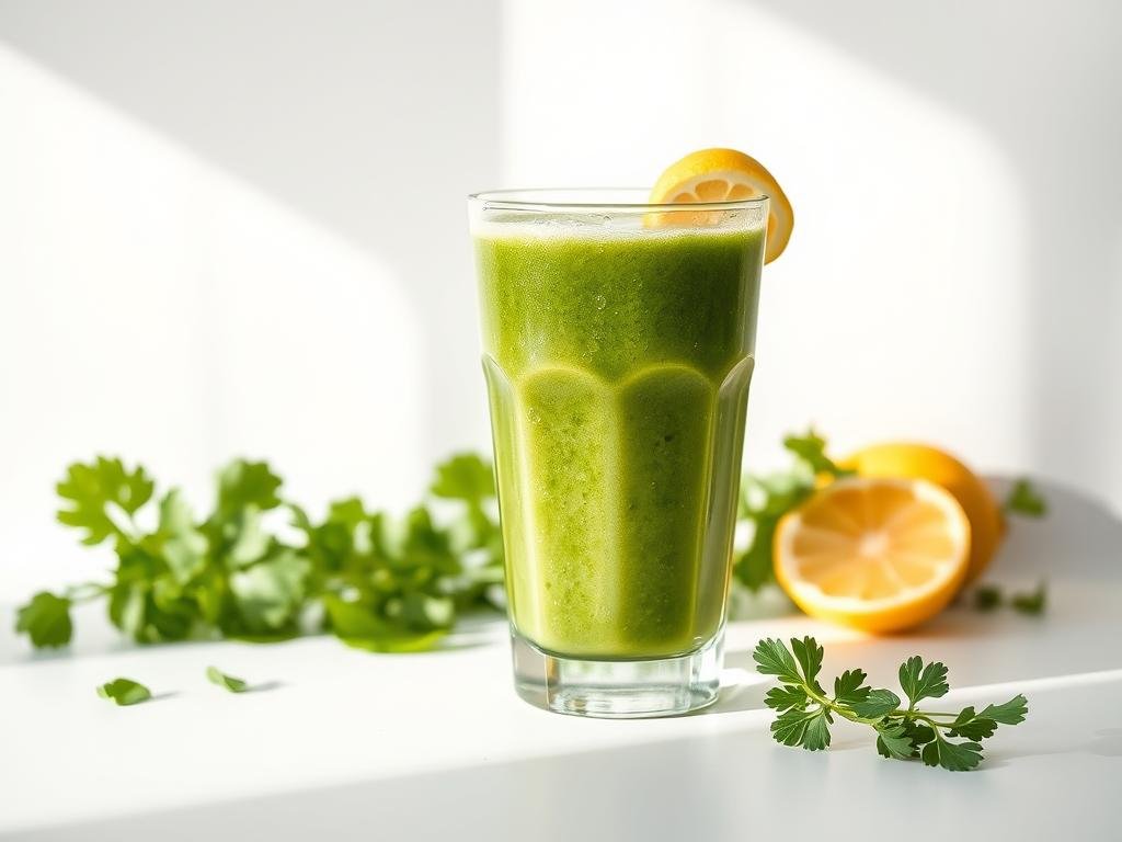 Suco de Agrião com Limão