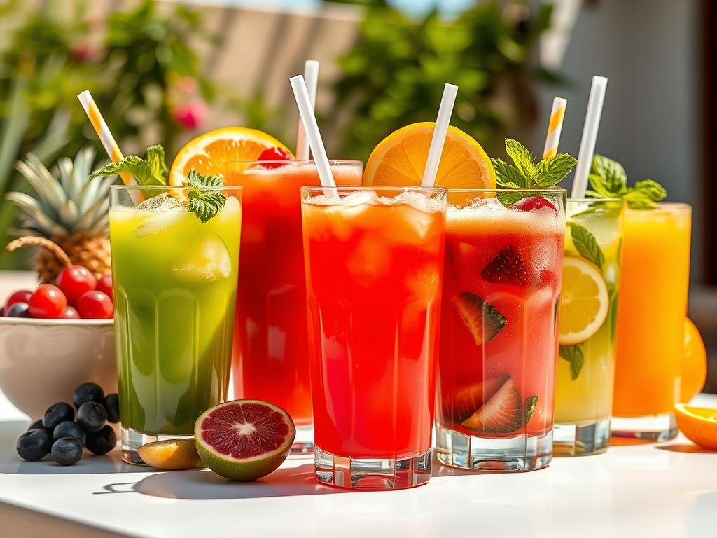 Imagem de sucos hidratantes e refrescantes Imagem de sucos hidratantes e refrescantes