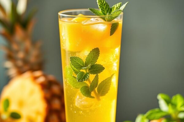 Receita de Suco de Abacaxi com Hortelã para Refrescar nos Dias Quentes