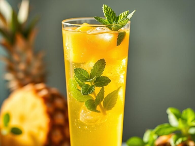 Receita de Suco de Abacaxi com Hortelã para Refrescar nos Dias Quentes