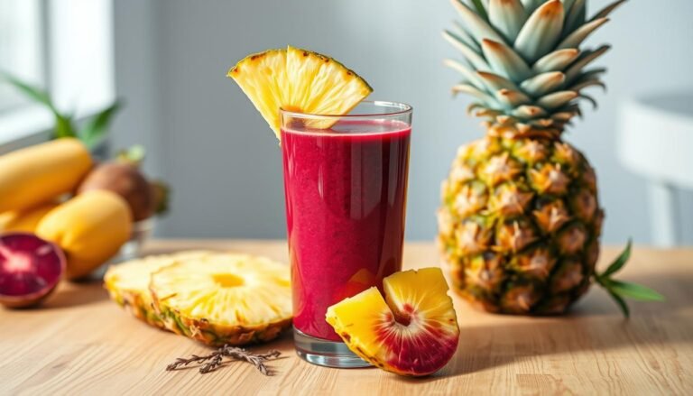 suco de beterraba com abacaxi