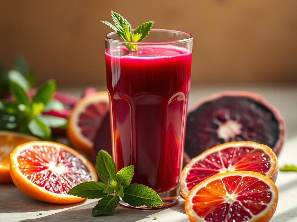 suco de beterraba com laranja