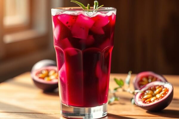 suco de maracujá com beterraba