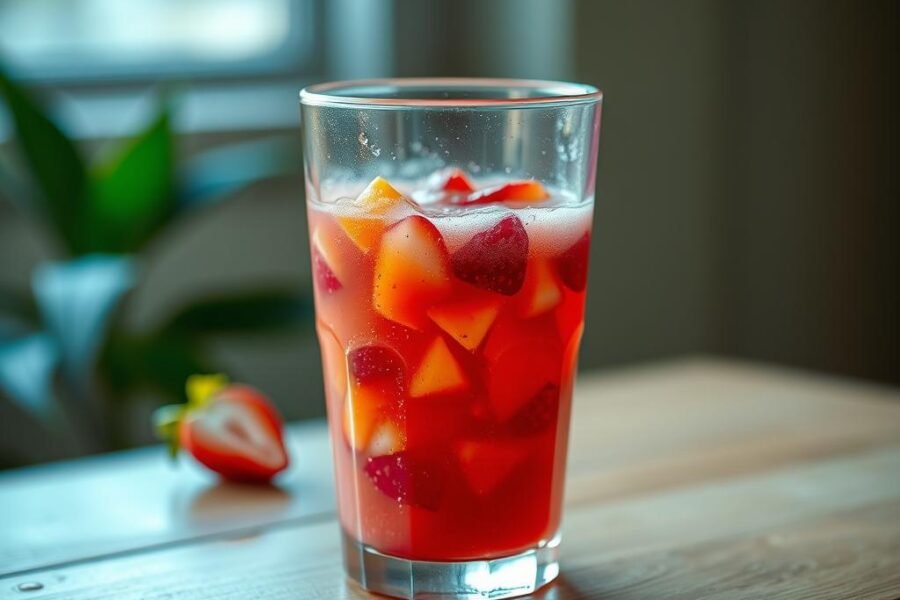 suco de morango com laranja