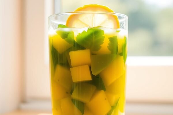 suco de abacaxi com couve e limão
