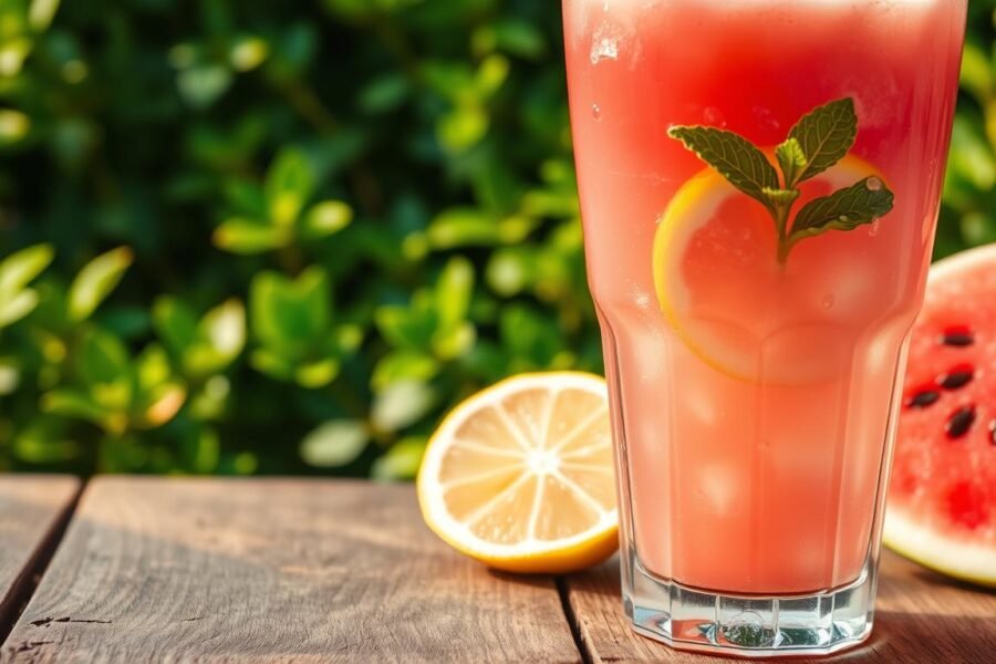 suco de melancia com limão