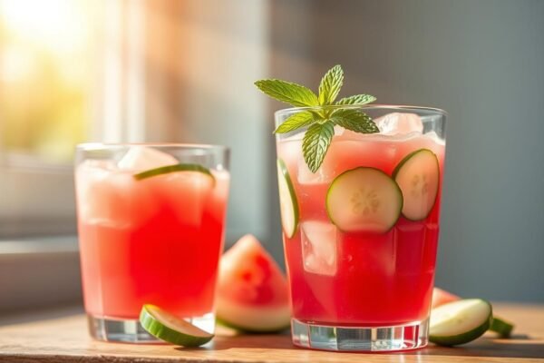 suco de melancia com pepino