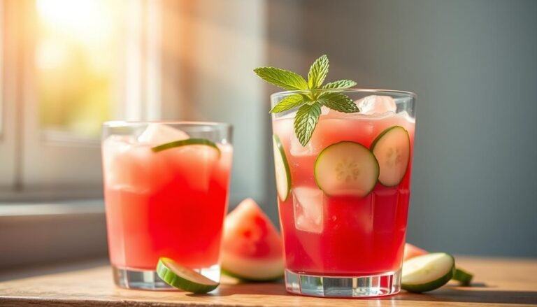 suco de melancia com pepino