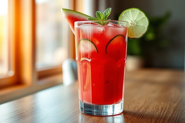 suco de melancia com pepino