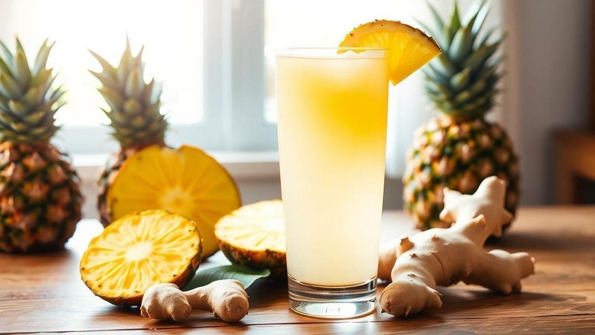 Emagrecimento e Suco de Abacaxi e Gengibre Emagrecimento e Suco de Abacaxi e Gengibre