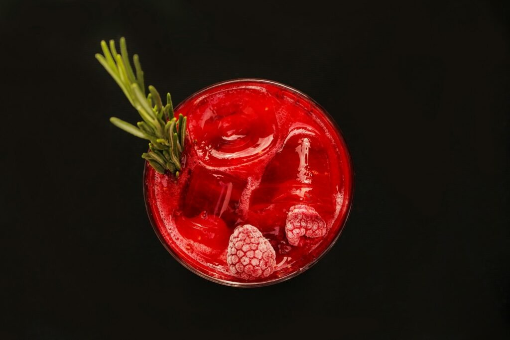 suco de frutas vermelhas