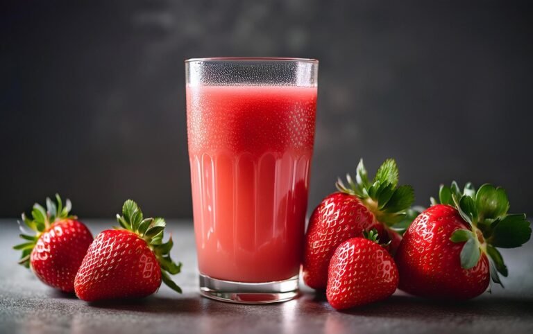 Como Fazer Suco de Morango Natural sem Adição de Açúcar
