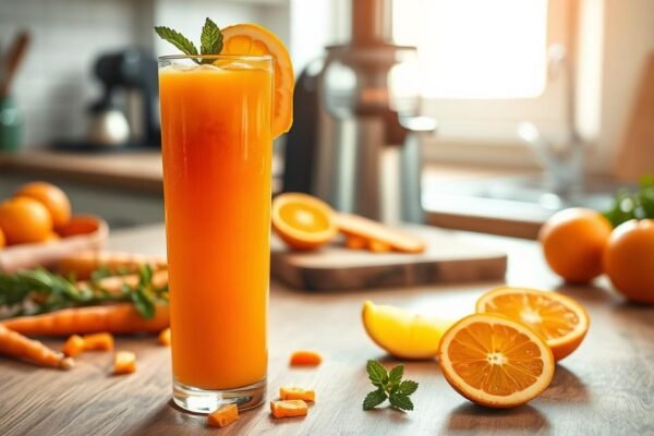Receita de Detox de Cenoura com Laranja