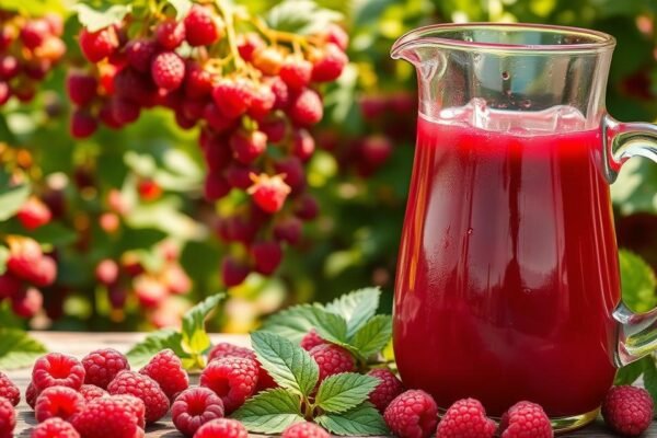 Receita de Suco de Framboesa Natural