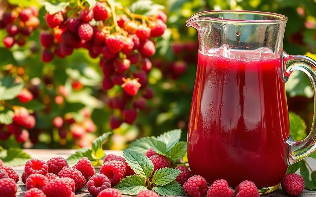 Receita de Suco de Framboesa Natural