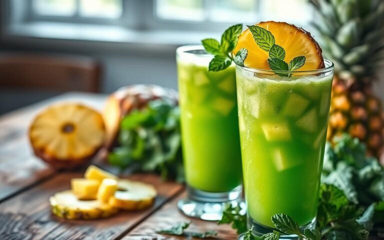 Suco Verde com Couve e Abacaxi