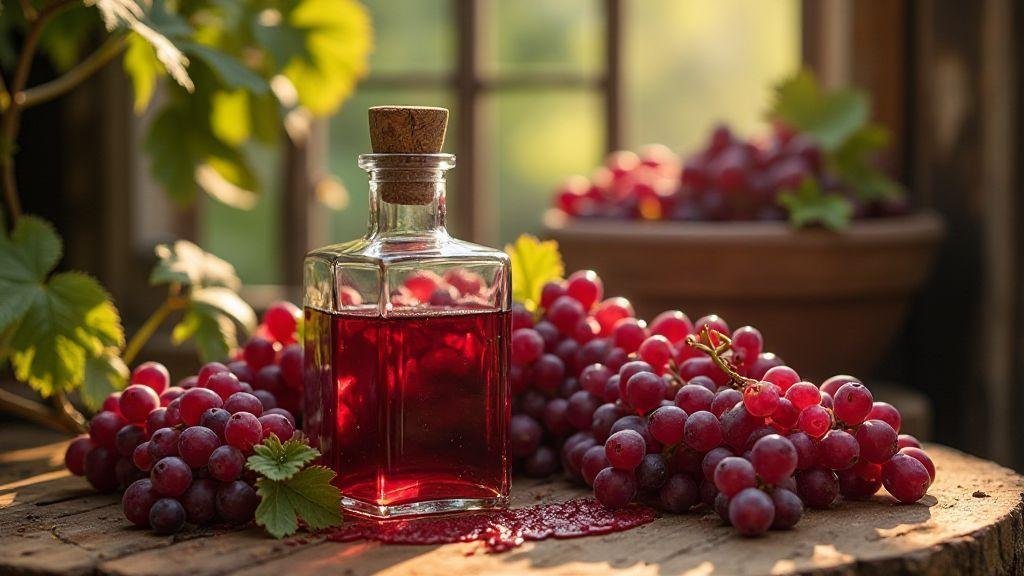 Suco de uva integral método tradicional de preparo