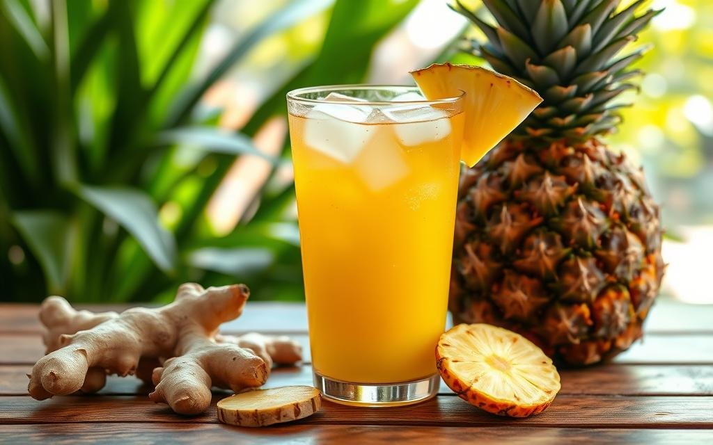 Suco de Abacaxi com Gengibre Emagrece Mesmo?