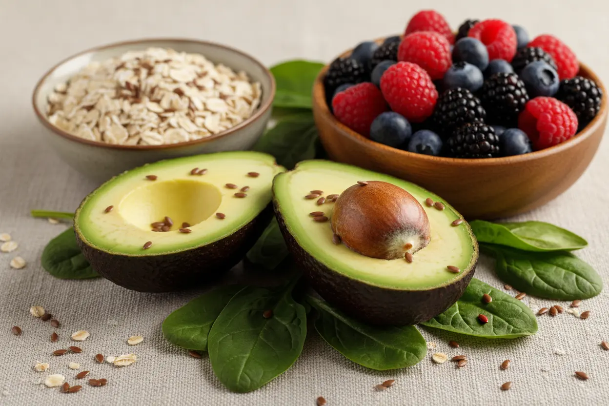 Frutas e vegetais frescos para baixar o colesterol