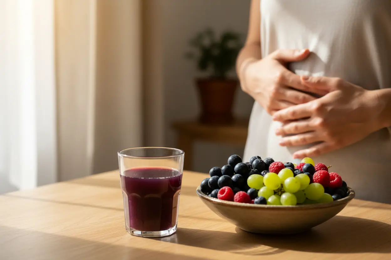 Benefícios do suco de uva integral para a digestão