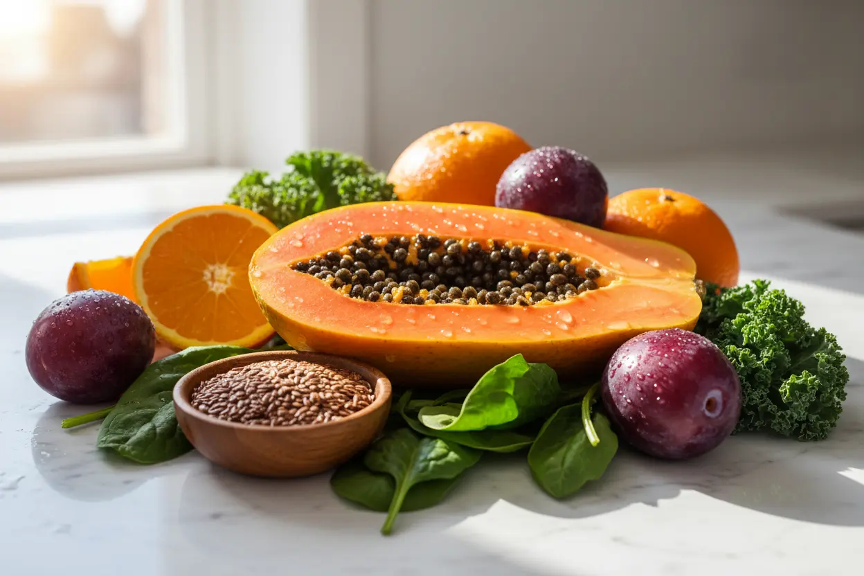 Ingredientes para Suco Digestivo Sucos naturais para soltar o intestino: ingredientes frescos