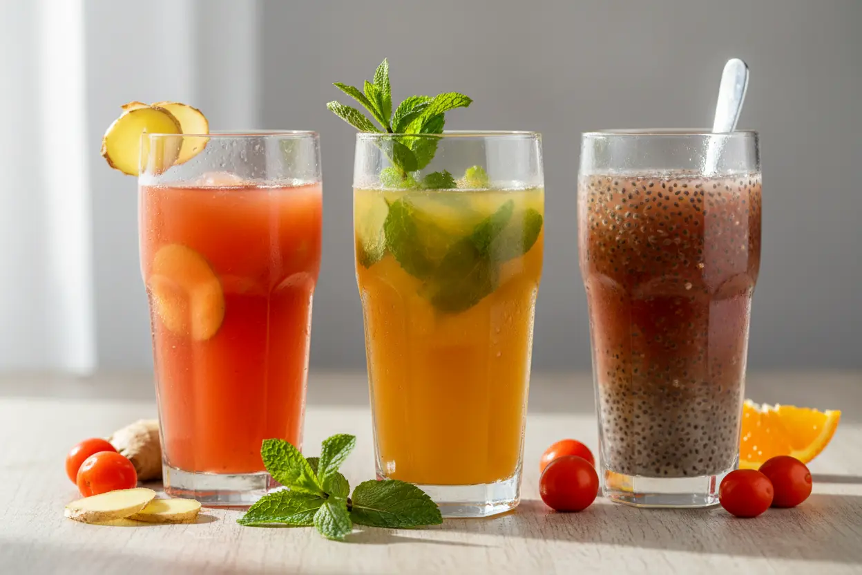 Variações de Suco de Acerola e Laranja Suco de acerola com laranja vitamina c e variações saudáveis