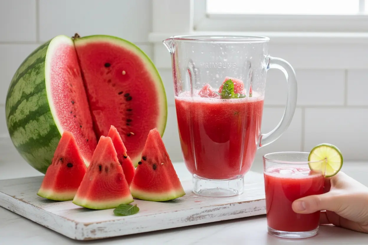 Melancia fresca para fazer suco