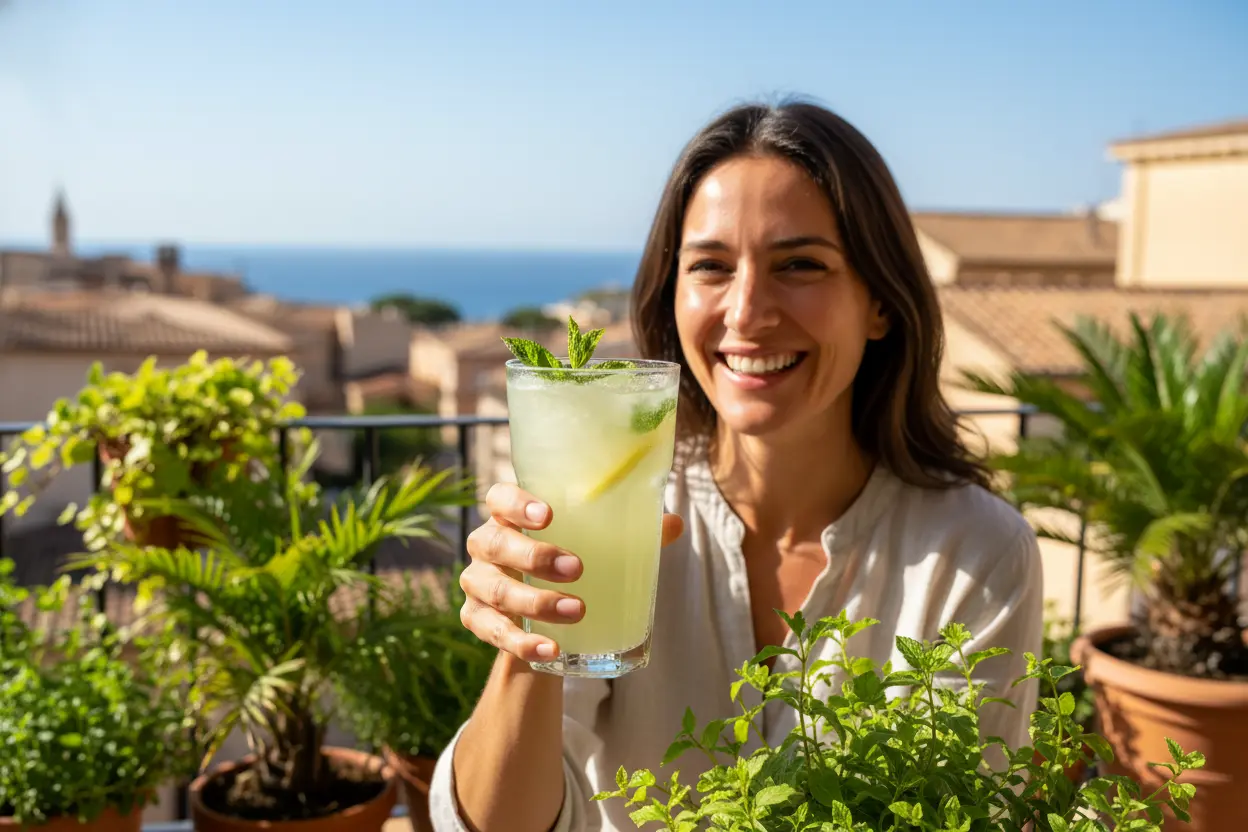 Suco de melão com limão siciliano gelado receita