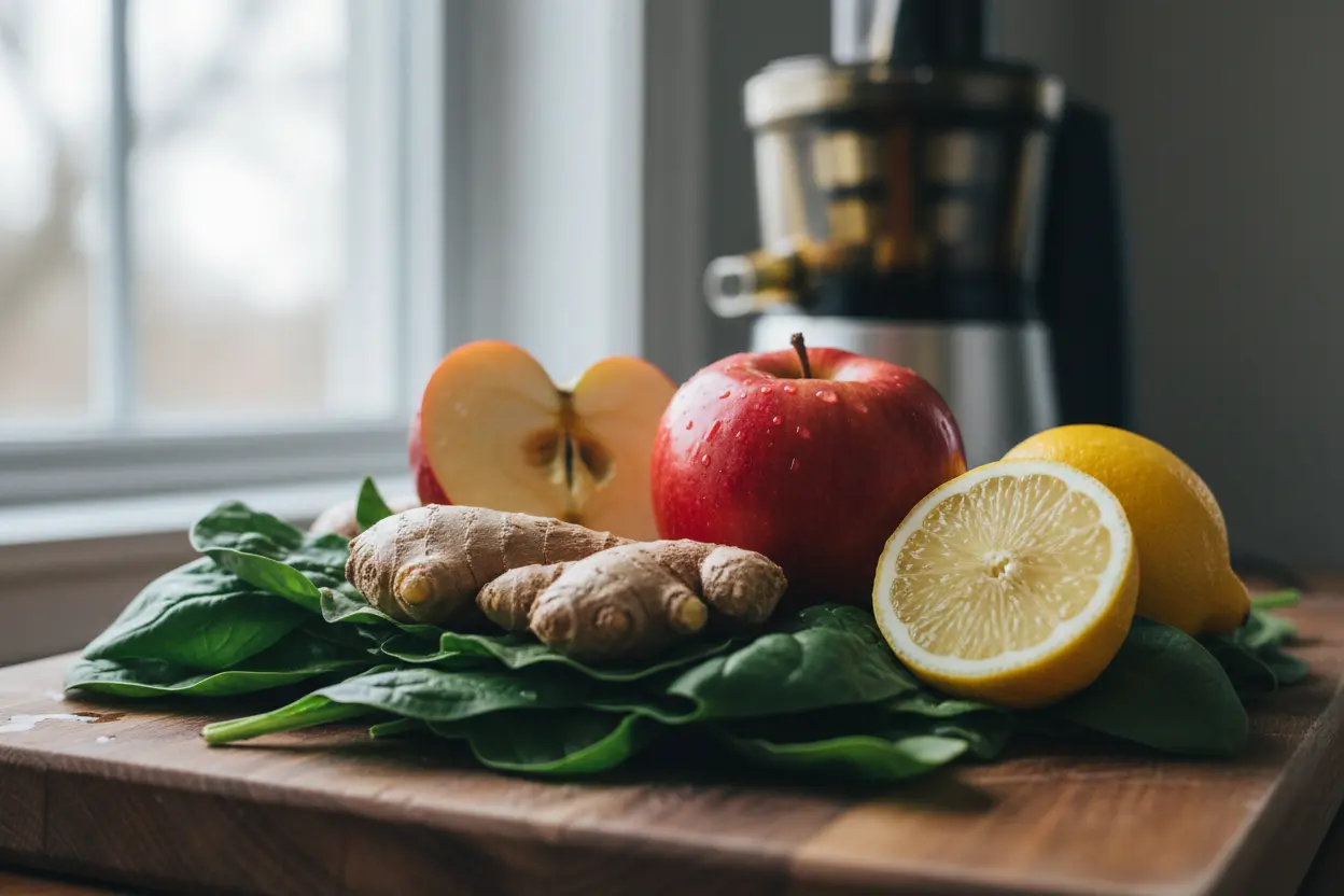 Ingredientes para suco saudável