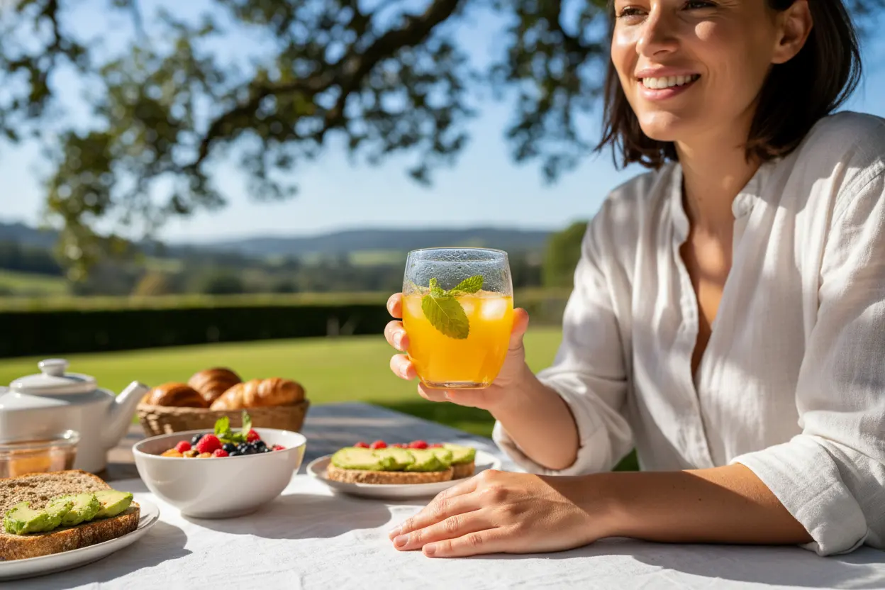 Suco para começar o dia