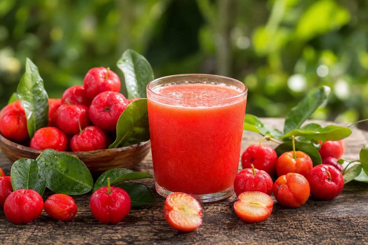 Benefícios do suco de acerola 