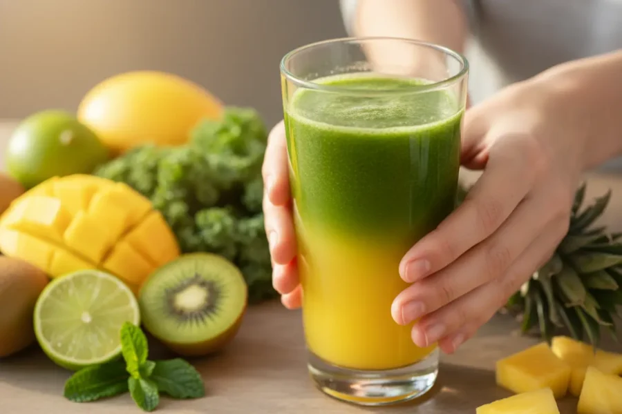O suco refrescante que é um energético natural