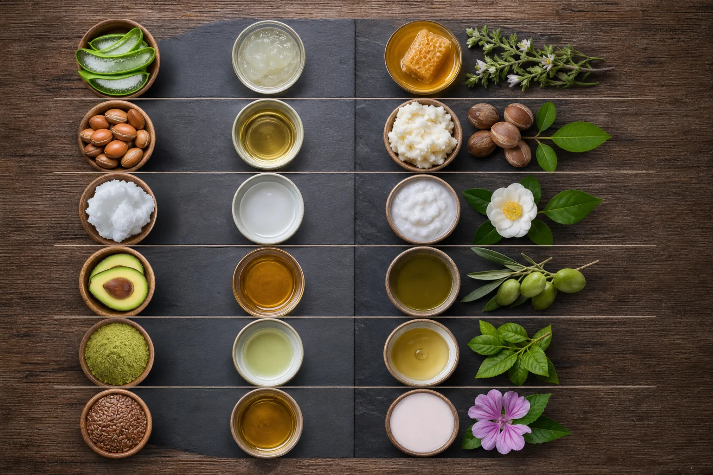 Tabela de ingredientes e benefícios 
