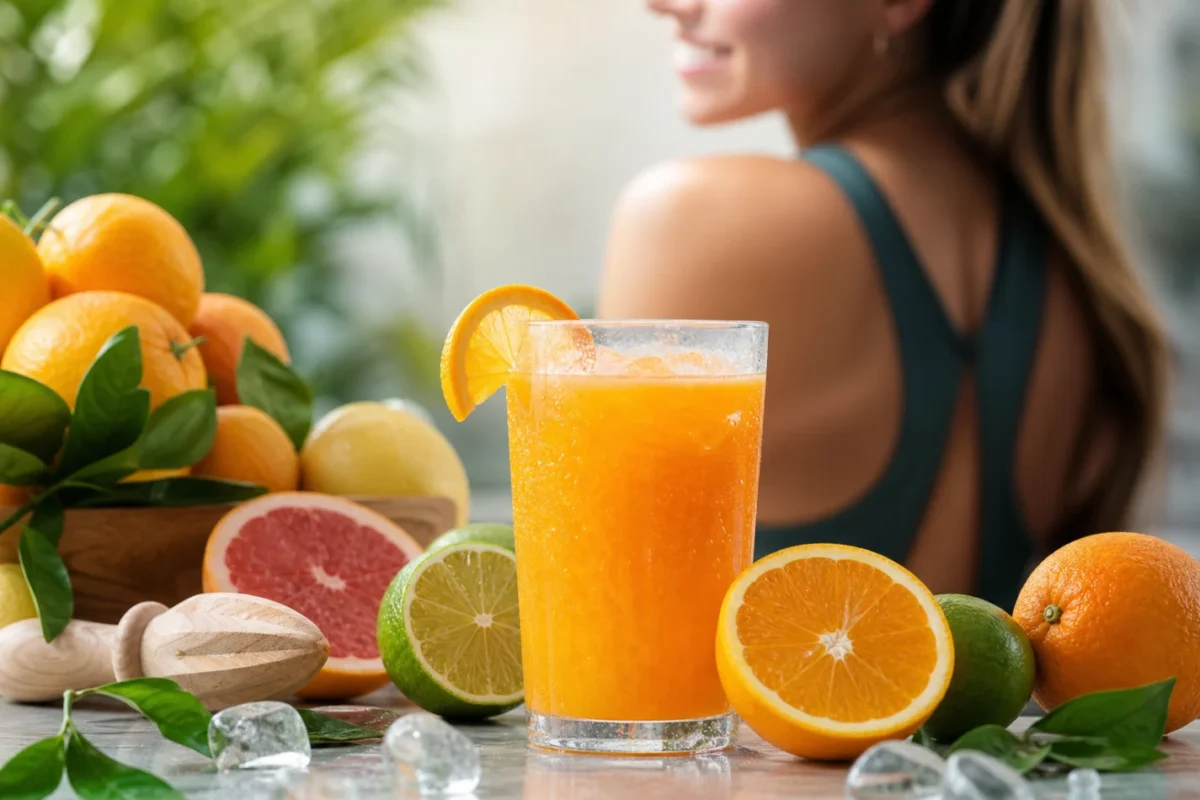 Suco Cítrico Refrescante com Vitamina C para Energia e Leveza