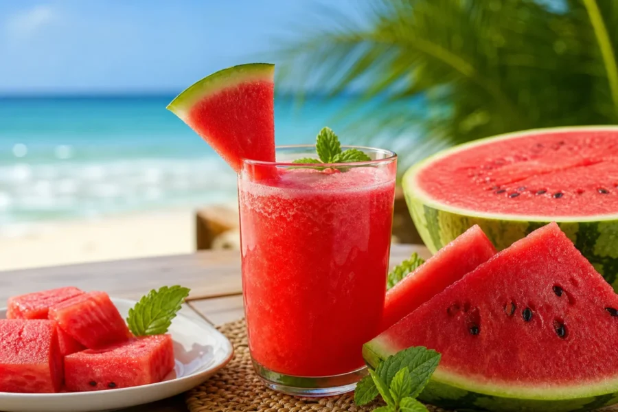 Como Fazer Suco de Melancia Natural para um Verão Leve e Refrescante