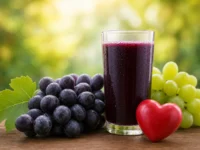 Suco de Uva para a Saúde do Coração com Uva Roxa e Verde