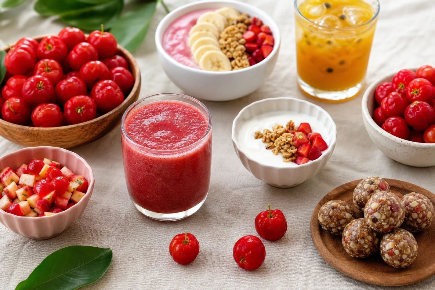 Combinações com acerola para variar | Suco Pura Energia Combinações com acerola para variar suco de acerola é bom para gripe