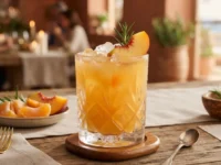 Suco Brisa Dourada de Pêssego, Tangerina e Alecrim: Refrescante e Nutritivo